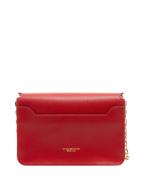 BIANCA Sac bandoulière en cuir avec chaîne CORAL - Sacs pour Femme