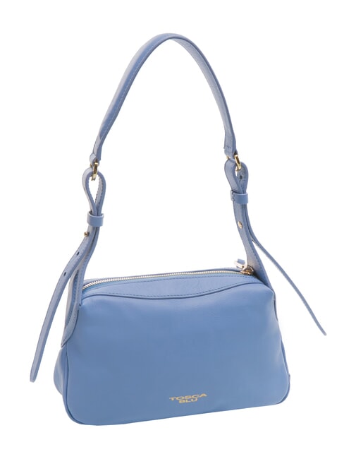 ANGIE Petit sac à bandoulière en cuir bleu - Sacs pour Femme