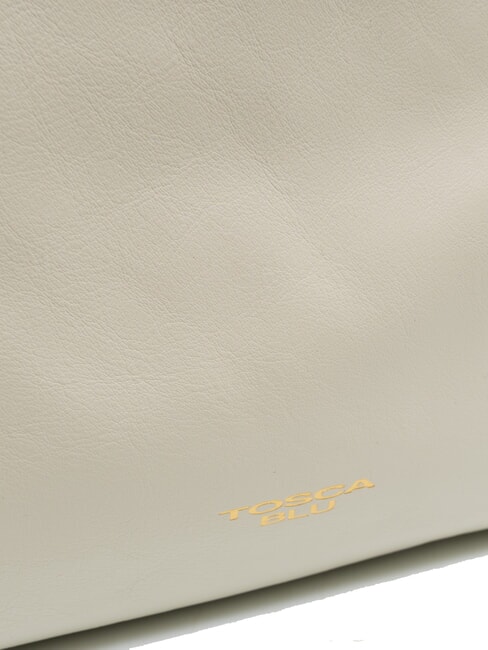 ANGIE Sac à bandoulière en cuir blanc ivoire - Sacs pour Femme