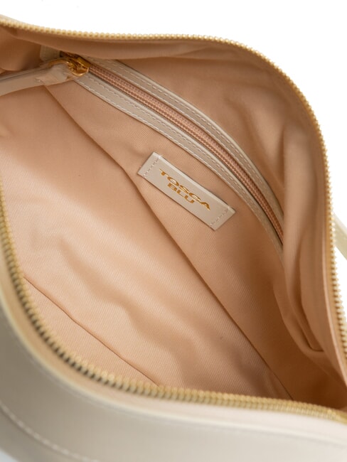 ANGIE Sac à bandoulière en cuir blanc ivoire - Sacs pour Femme