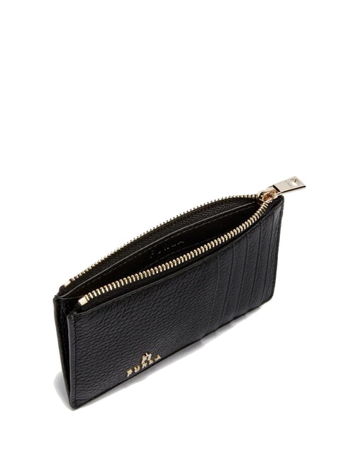 CAMELIA Portefeuille plat en cuir Noir - Portefeuilles Femme