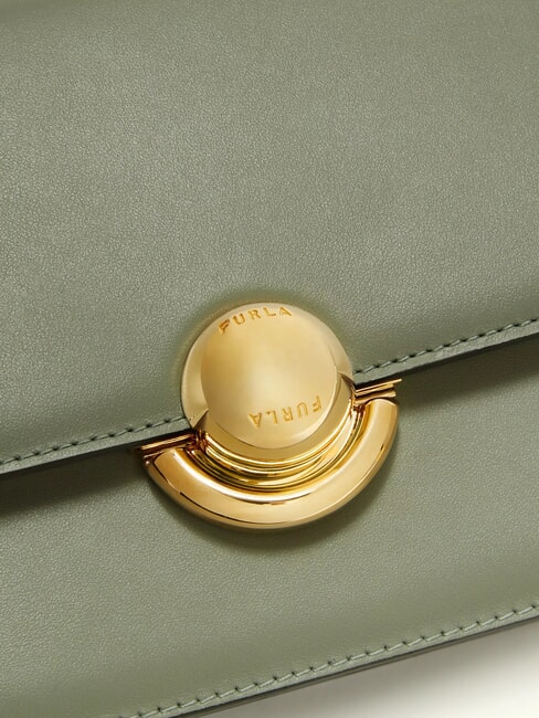 SFERA Sac bandouli&egrave;re en cuir &agrave; rabat agaveb - Sacs pour Femme