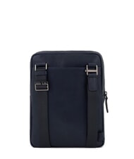 PIQUADRO PAAVO Grand sac iPad en cuir bleu - Sacs en Bandouli&egrave;res pour Homme - 3