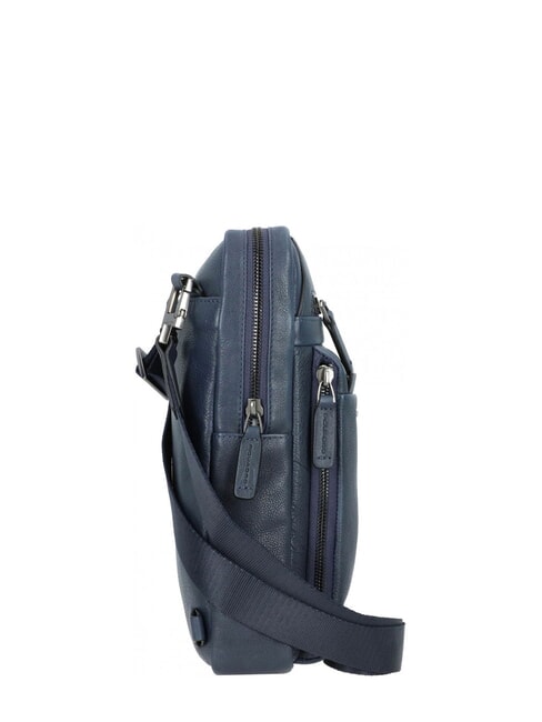 PAAVO Grand sac iPad en cuir bleu - Sacs en Bandouli&egrave;res pour Homme