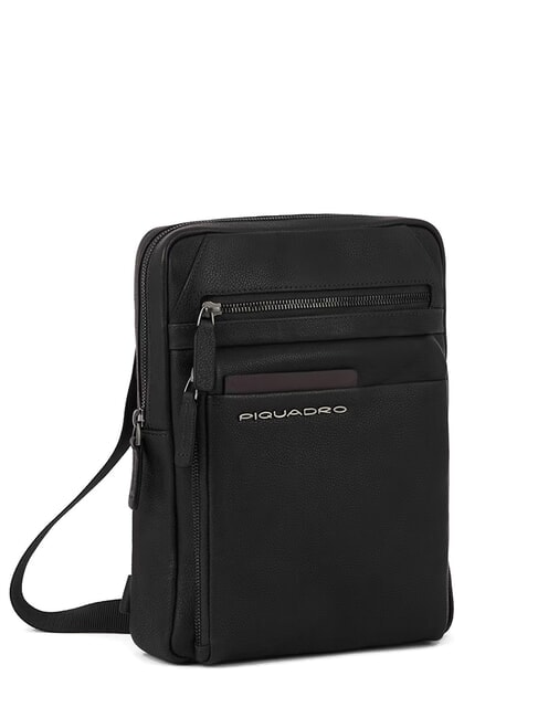 PAAVO Grand sac iPad en cuir Noir - Sacs en Bandoulières pour Homme