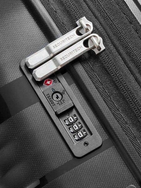 SECURITECH DUNE Grand chariot extensible Noir - Valises Rigides