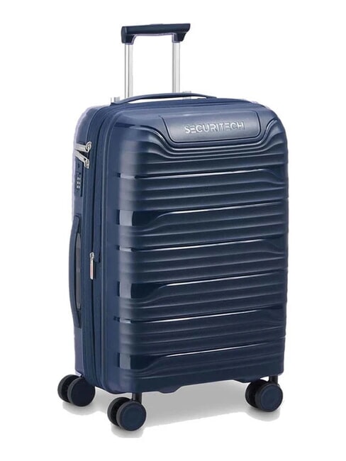 SECURITECH DUNE Grand chariot extensible bleu - Valises Rigides