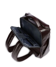 PIQUADRO BLUE SQUARE Sac à dos en cuir pour ordinateur portable 15,6" ACAJOU - Sacs à dos pour ordinateur portable - 4
