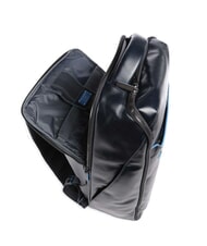 PIQUADRO BLUE SQUARE Sac à dos en cuir pour ordinateur portable 15,6" bleu - Sacs à dos pour ordinateur portable - 4