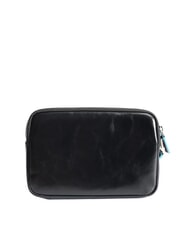 PIQUADRO BLUE SQUARE Pochette en cuir avec manchette Noir - Sacs en Bandoulières pour Homme - 3