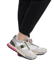 BLAUER HOUMA Baskets de course blanc/gris - Chaussures Femme - 5