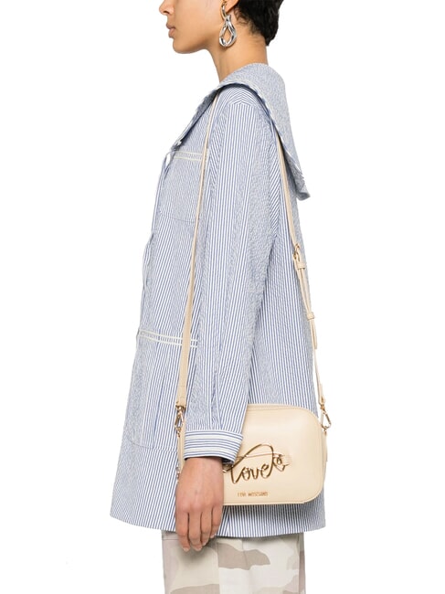 CURSIVE LOGO Mini sac à bandoulière beige - Sacs pour Femme