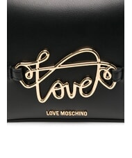 LOVE MOSCHINO CURSIVE LOGO Mini sac à bandoulière Noir - Sacs pour Femme - 3