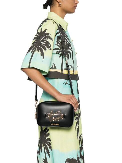 CURSIVE LOGO Mini sac à bandoulière Noir - Sacs pour Femme