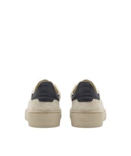 BLAUER STATEN Baskets en cuir blanc/bleu marine - Chaussures Homme - 5