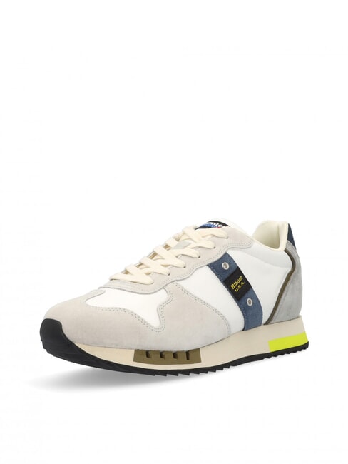 QUEENS Baskets de course blanc/taupe - Chaussures Homme