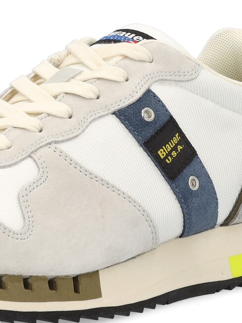 QUEENS Baskets de course blanc/taupe - Chaussures Homme