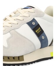 BLAUER QUEENS Baskets de course blanc/taupe - Chaussures Homme - 6