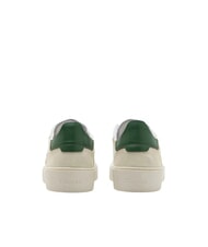 BLAUER STATEN Baskets en cuir blanc/vert - Chaussures Homme - 5