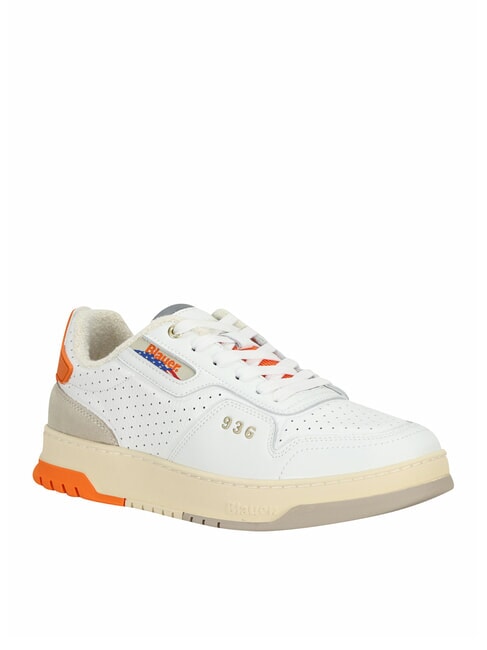 HARPER Baskets blanc/orange - Chaussures Homme