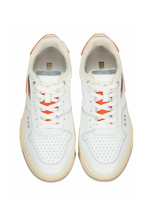 HARPER Baskets blanc/orange - Chaussures Homme