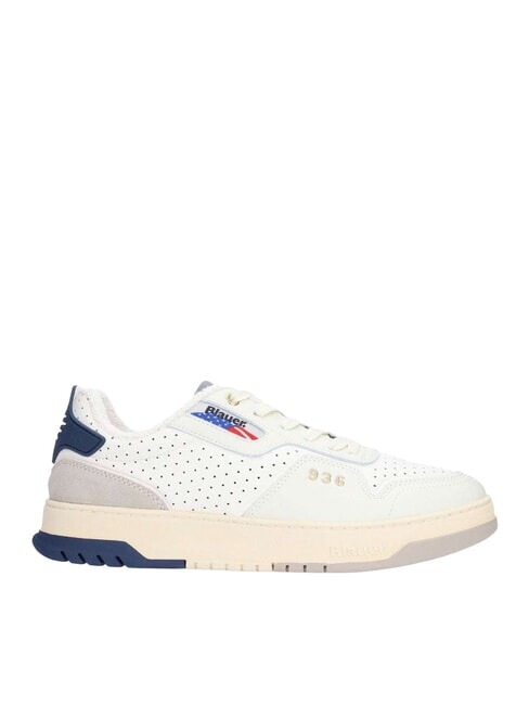HARPER Baskets blanc/bleu marine - Chaussures Homme