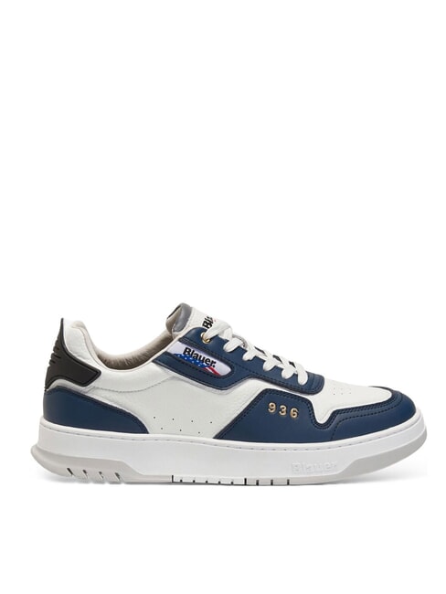 HARPER Baskets blanc/bleu marine - Chaussures Homme