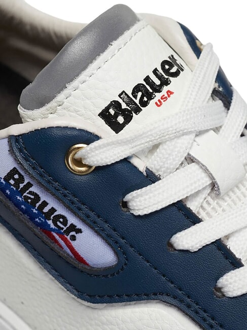 HARPER Baskets blanc/bleu marine - Chaussures Homme