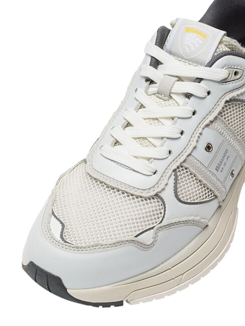 EAGLE Baskets de course blanc/argent - Chaussures Homme