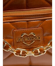 LOVE MOSCHINO GOLD CHAIN Sac &agrave; dos noix - Sacs pour Femme - 3
