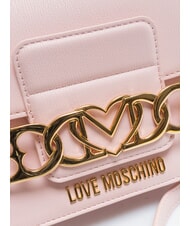 LOVE MOSCHINO HEART CHAIN Sac à bandoulière Rose - Sacs pour Femme - 3
