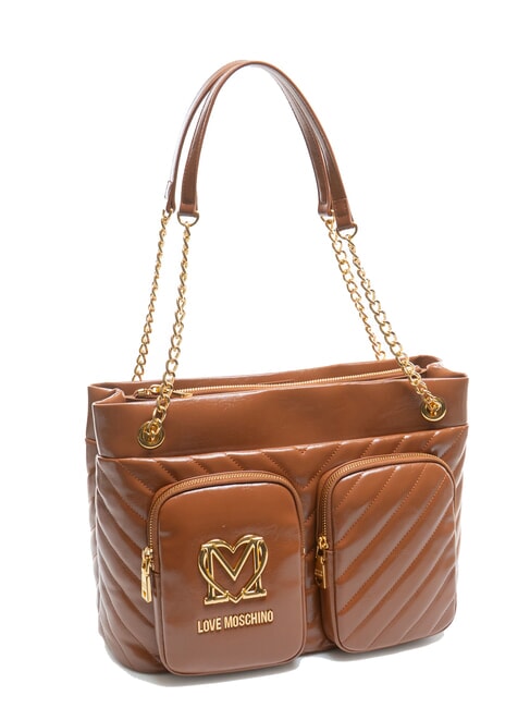 CITY POCKETS Sac shopping matelassé noix - Sacs pour Femme