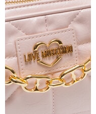 LOVE MOSCHINO GOLD CHAIN Sac &agrave; dos Rose - Sacs pour Femme - 3