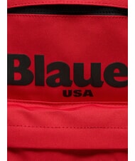BLAUER BASIC Sac à dos avec maxi logo imprimé rouge - Sacs à dos pour l'École & les Loisirs - 4