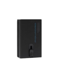 PIQUADRO URBAN Portefeuille compact en cuir avec curseur gris noir - Portefeuilles Homme - 3