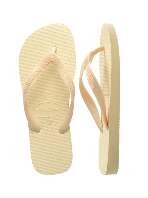 TOP SENSES Tongs cr&egrave;me au beurre - Chaussures Femme
