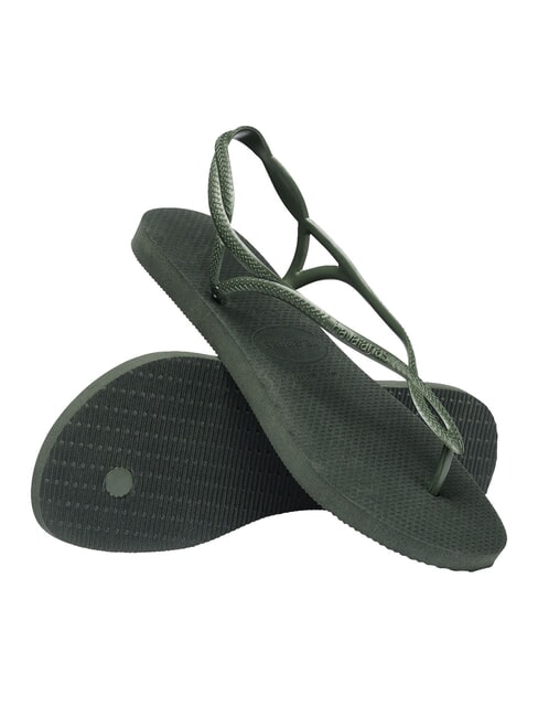 Tongs LUNA vert olive - Chaussures Femme