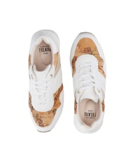 ALVIERO MARTINI PRIMA CLASSE GEO JR Baskets à plateforme avec logo latéral Blanc / Beige Géo - Chaussures Femme - 4