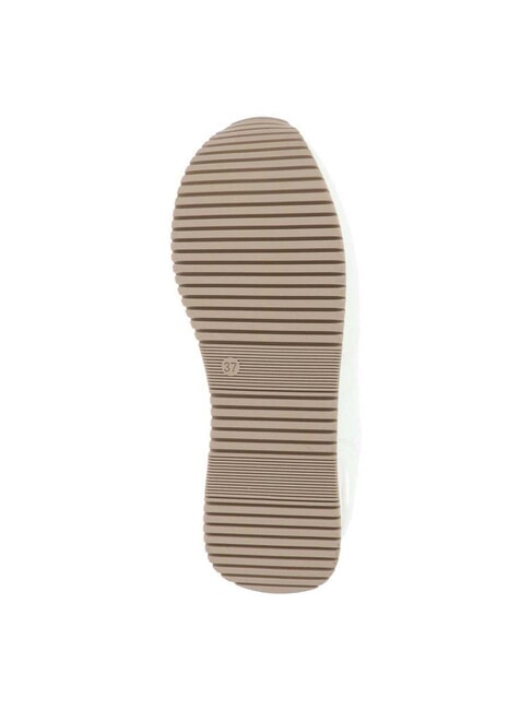 GEO JR Baskets à plateforme avec logo latéral Blanc / Beige Géo - Chaussures Femme