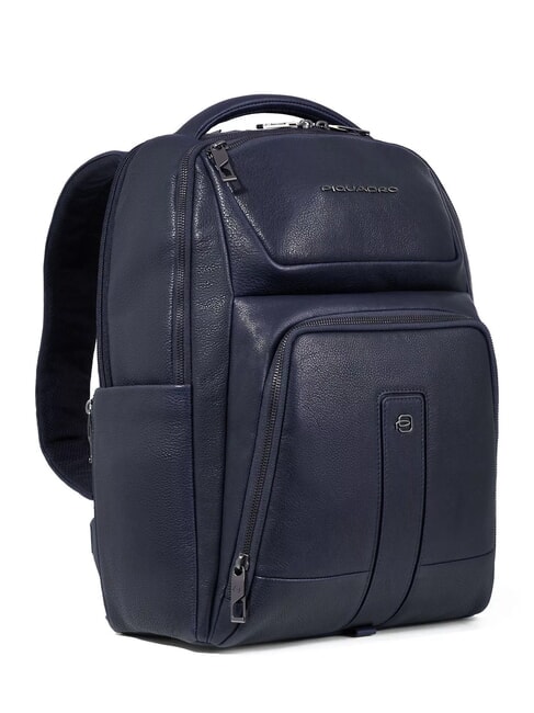 CARL Sac &agrave; dos PC 14", en cuir bleu - Sacs &agrave; dos pour ordinateur portable