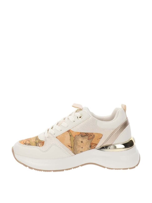 GEO JR Baskets blanc cassé/beige géo - Chaussures Femme