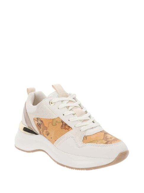 GEO JR Baskets blanc cassé/beige géo - Chaussures Femme