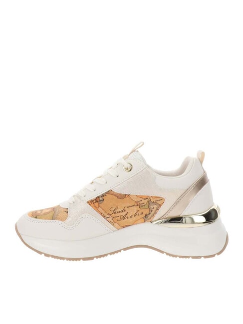 GEO JR Baskets blanc cassé/beige géo - Chaussures Femme