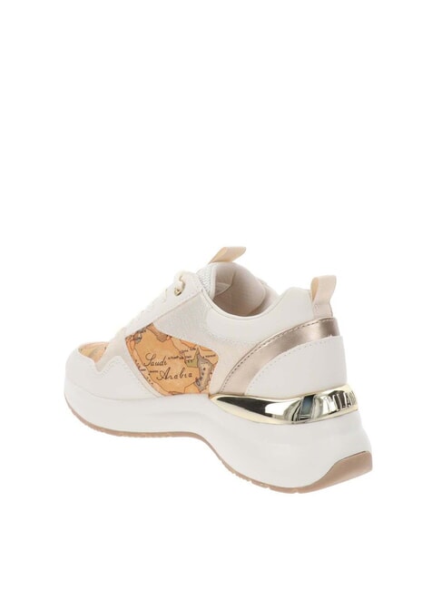 GEO JR Baskets blanc cassé/beige géo - Chaussures Femme