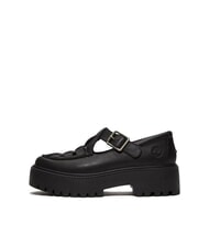 TIMBERLAND STONE STREET BUCKLE Chaussure à plateforme en cuir noir pleine fleur - Chaussures Femme - 4