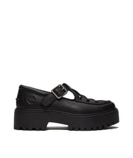 TIMBERLAND STONE STREET BUCKLE Chaussure &agrave; plateforme en cuir noir pleine fleur - Chaussures Femme - 2