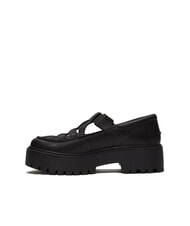 TIMBERLAND STONE STREET BUCKLE Chaussure &agrave; plateforme en cuir noir pleine fleur - Chaussures Femme - 5