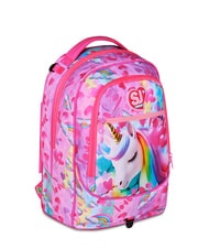 SJGANG FLYUNICORN GIRL 3WD Sac &agrave; dos &agrave; roulettes amovible, 3 roues fuxiafluo - Sacs &agrave; dos &agrave; roulettes - 6
