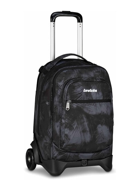 PLUG FANTASY Sac &agrave; dos &agrave; roulettes amovible, support pour ordinateur portable noir bross&eacute; - Sacs &agrave; dos &agrave; roulettes