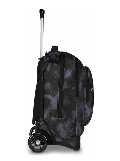PLUG FANTASY Sac &agrave; dos &agrave; roulettes amovible, support pour ordinateur portable noir bross&eacute; - Sacs &agrave; dos &agrave; roulettes